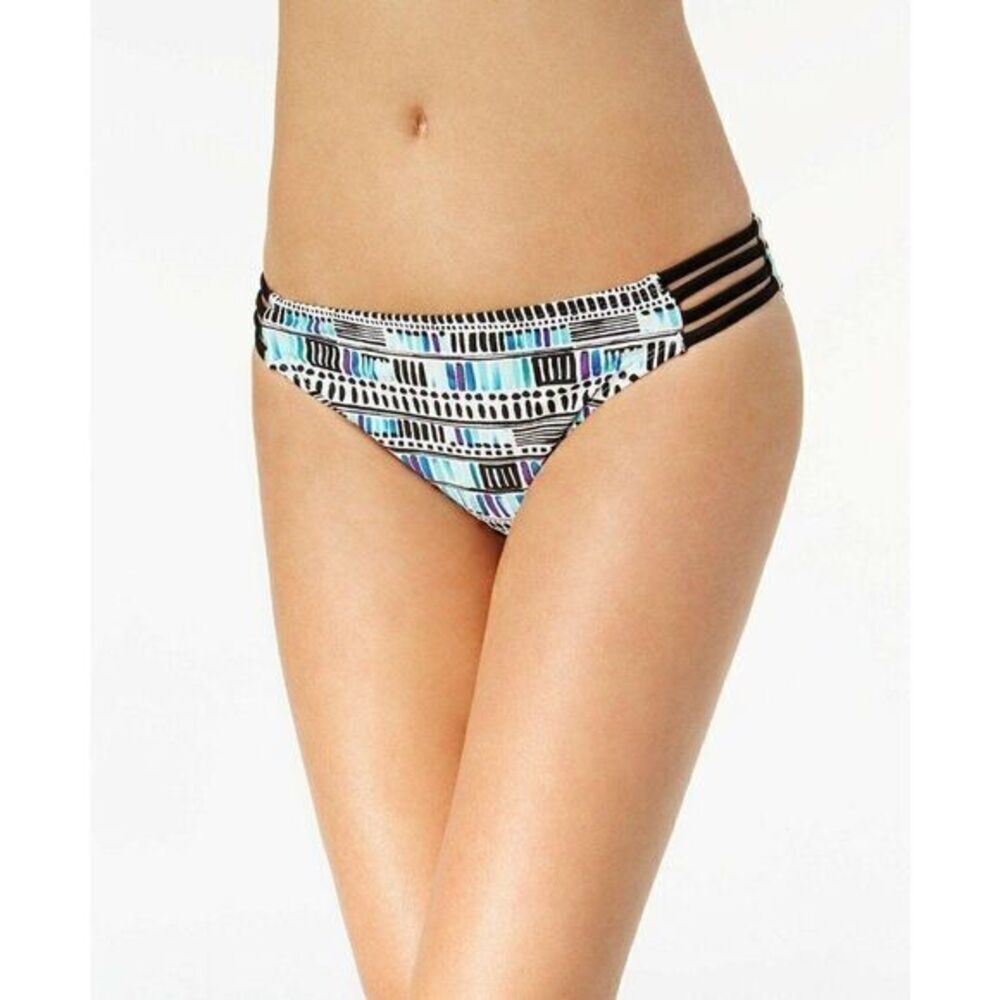 NEW Geo-Print Strappy Hipster Bikini Swim Bottoms
